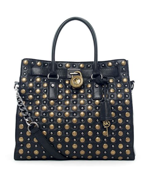 michael kors hamilton studded tote